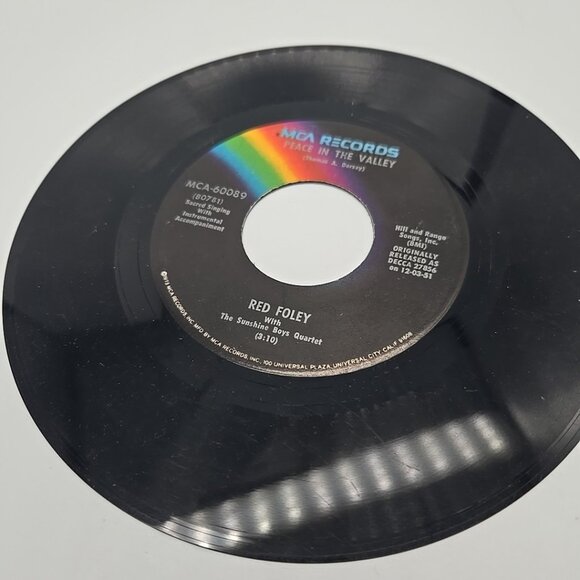 Peace in The Valley / Say A Little Prayer by Red Foley 45 RPM Vinyl Record - Picture 2 of 4